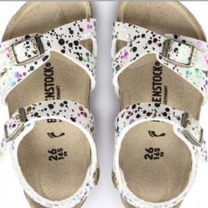BIRKENSTOCK RIO CONFETTI POP SANDALS